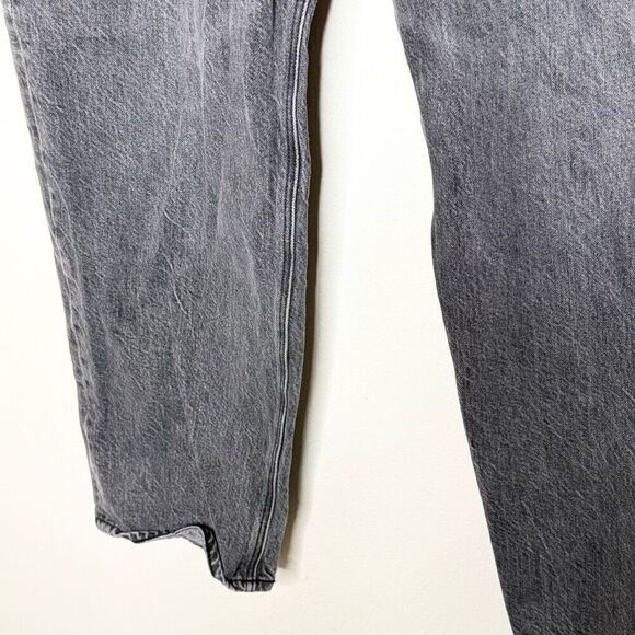 American Eagle Outfitters Stone Washed Black Wide Leg Jeans - Women’s 12 Short - Picture 4 of 9